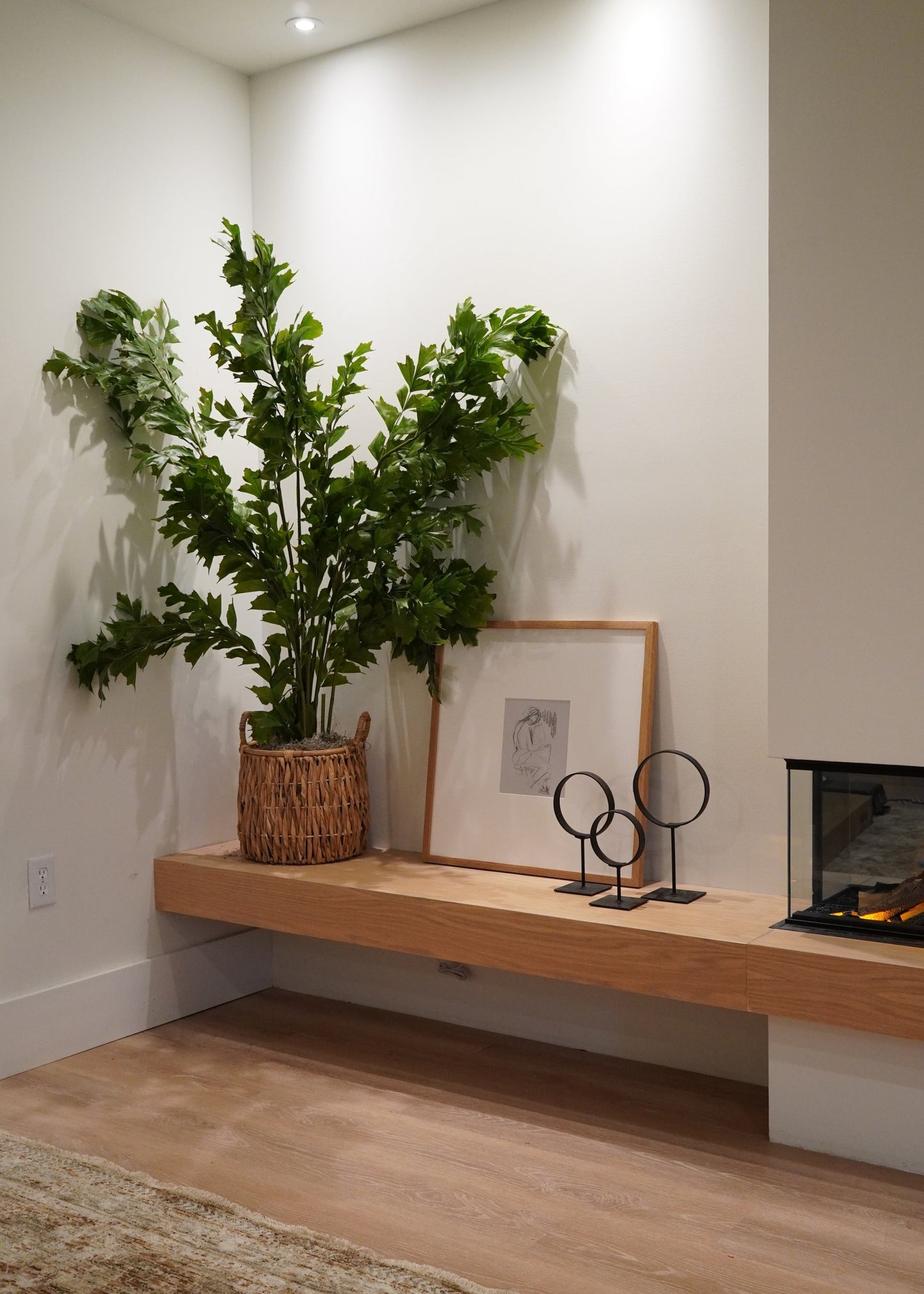 Artificial Potted Fishtail Palm Tree Plant - 63" Tall
