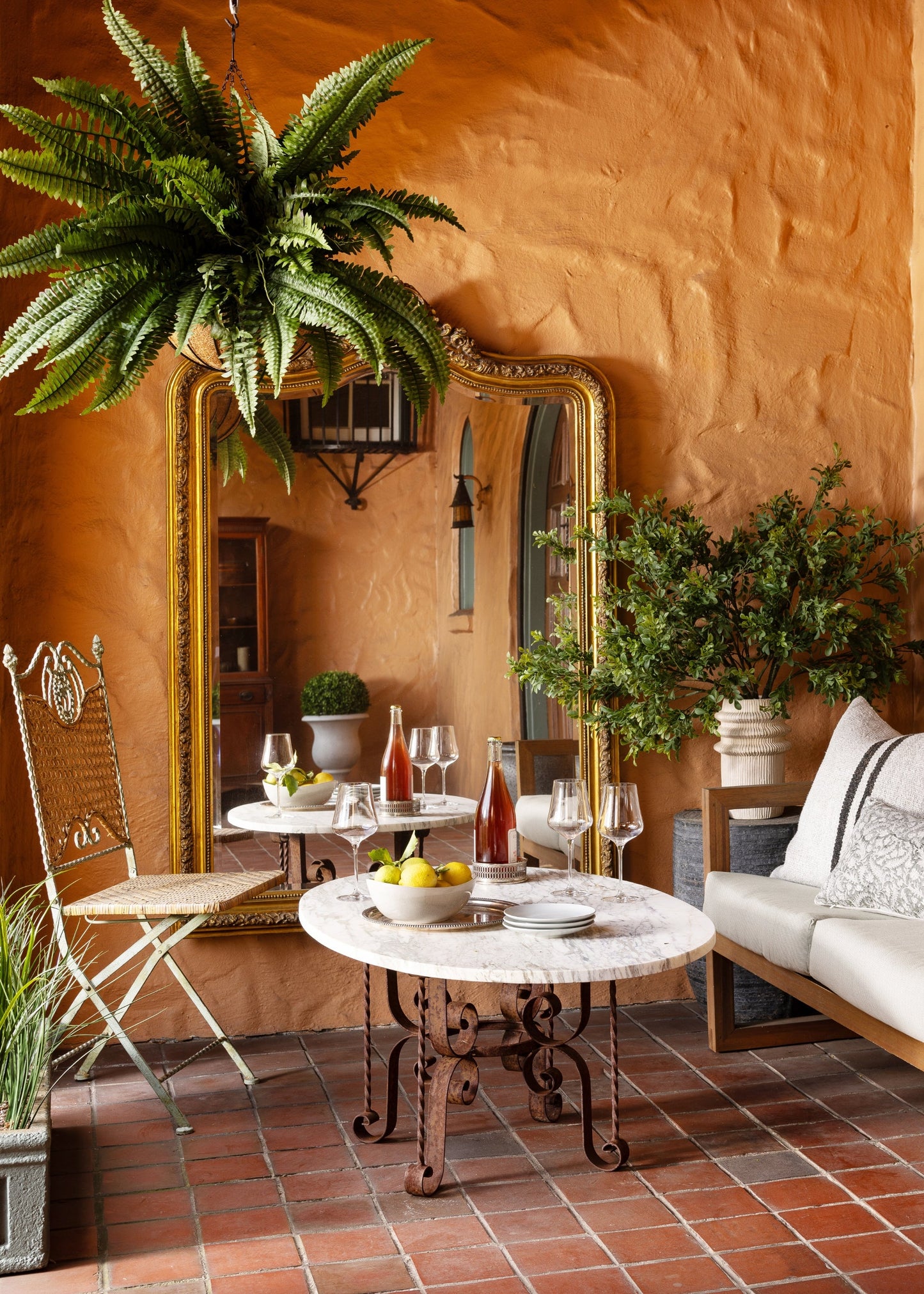 UV Treated Indoor/Outdoor Fake Boxwood Plant - 34"