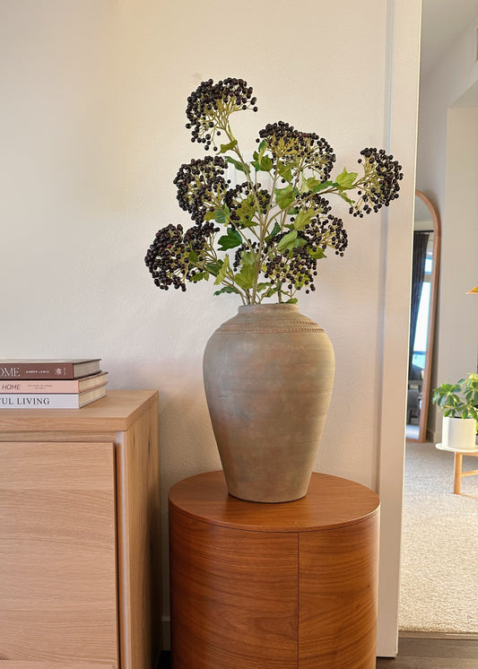 Burgundy Artificial Berry Cluster Branch - 39.5"