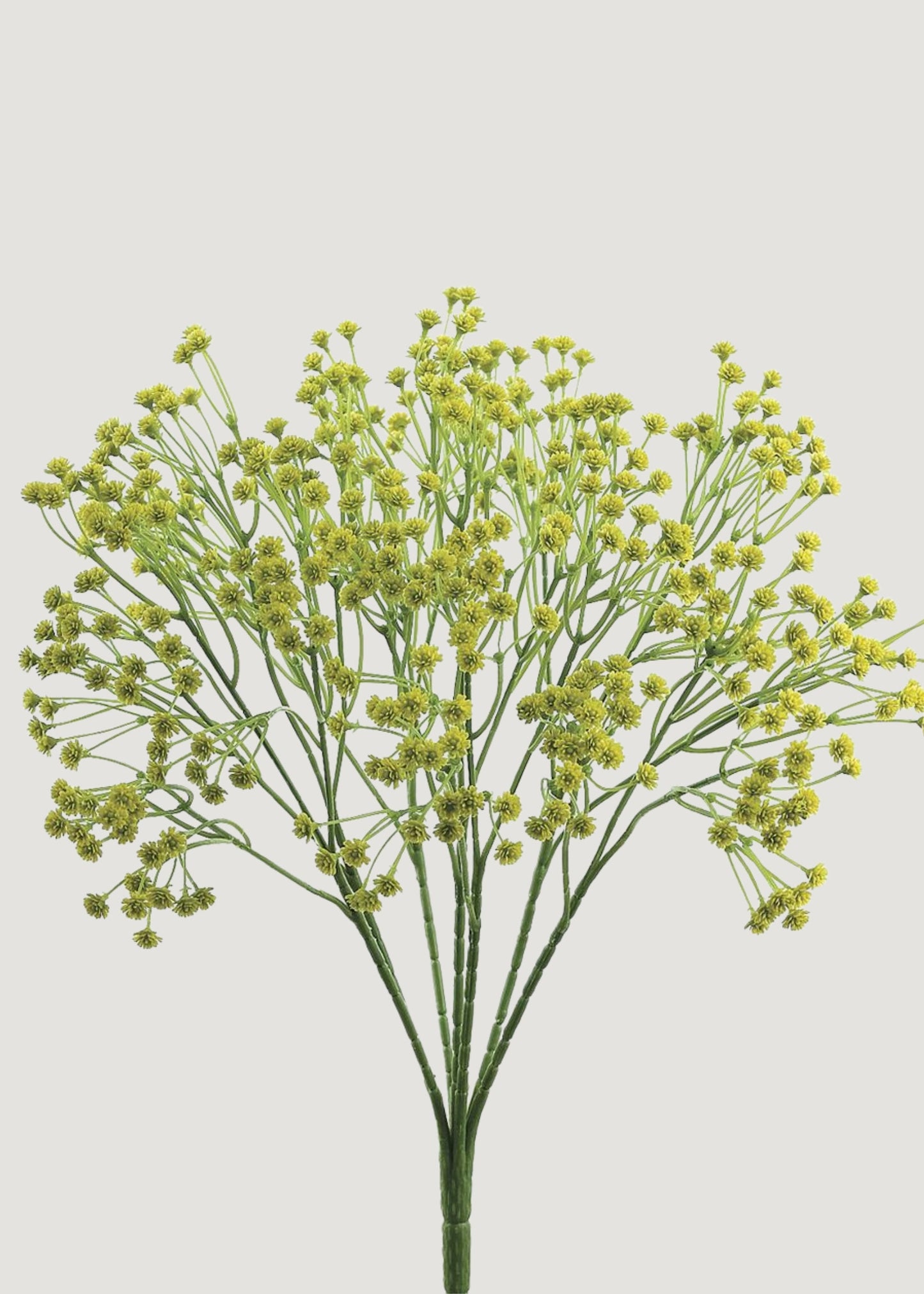 Green Artificial Baby's Breath Flower Bush - 15"