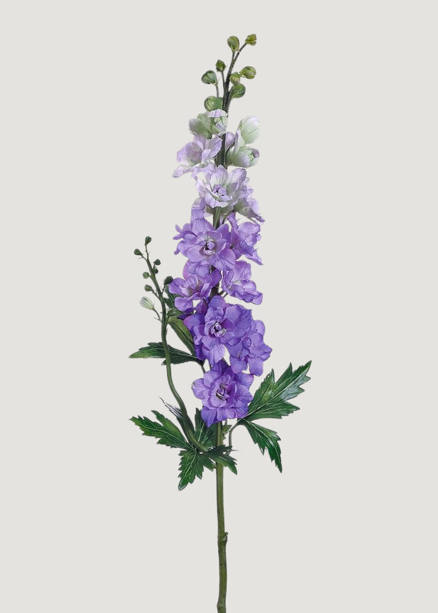 Tall Fake Delphinium Wildflower Stem in Lilac Purple - 35"