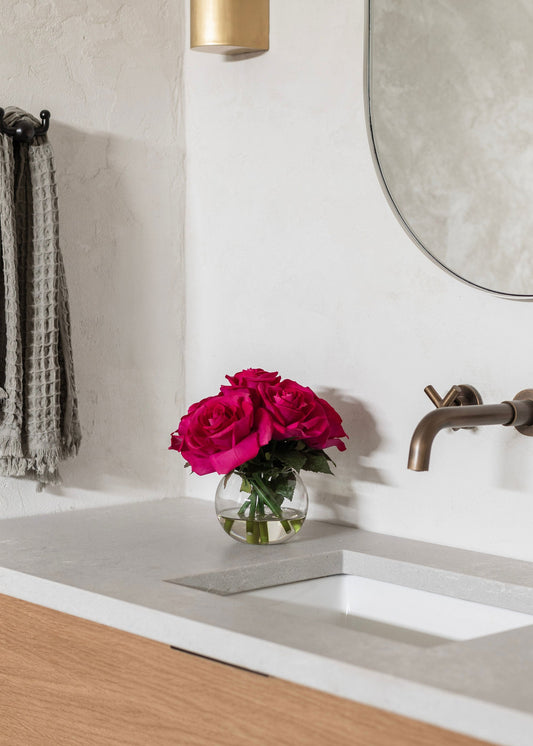 Real Touch Rose Arrangement - 7.75"
