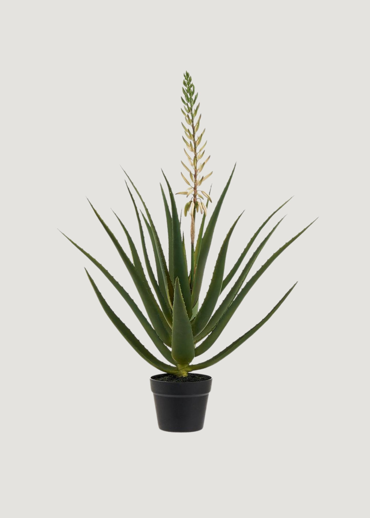 Artificial Blooming Agave Cactus Potted Plant - 36"