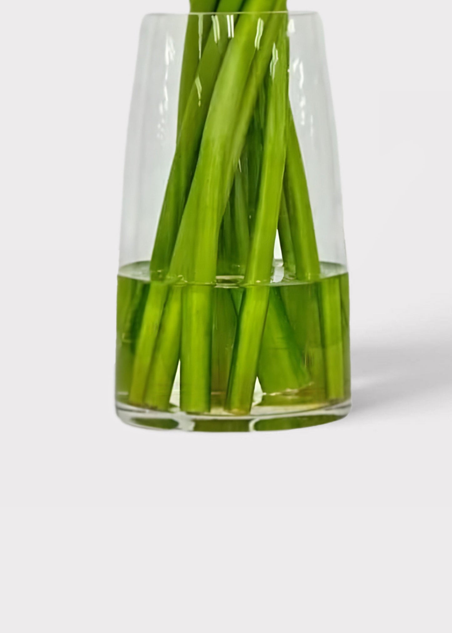 Orange Artificial Calla Lily Arrangement in Glass Vase - 30"