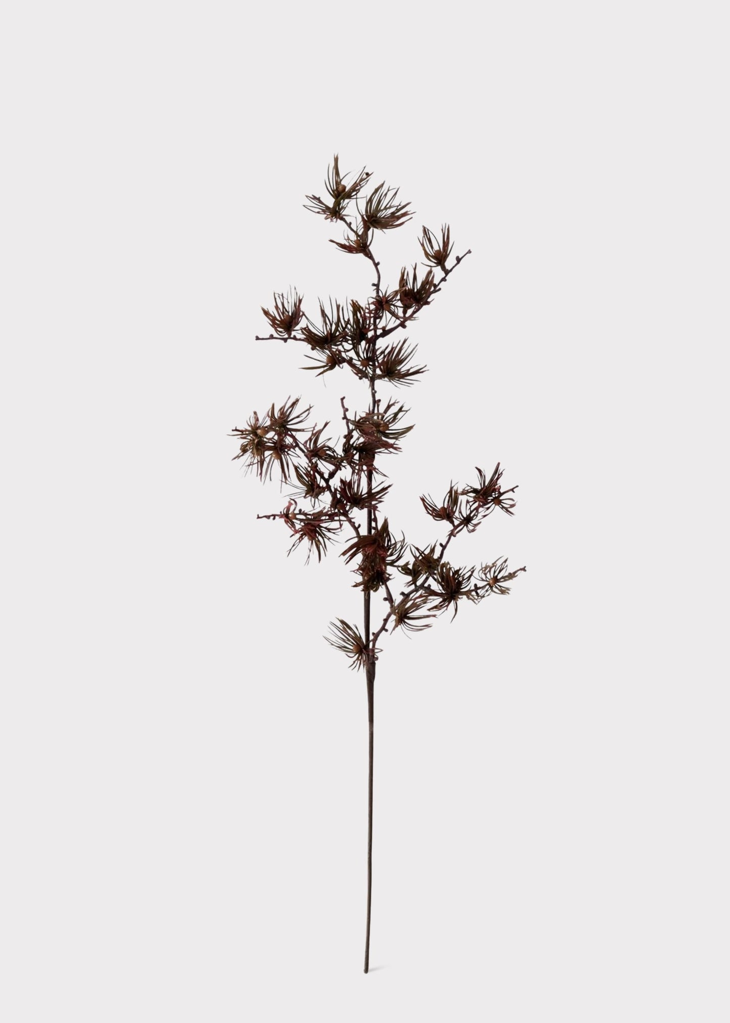 Fall Burgundy Fake Pine Foliage Branch - 32"