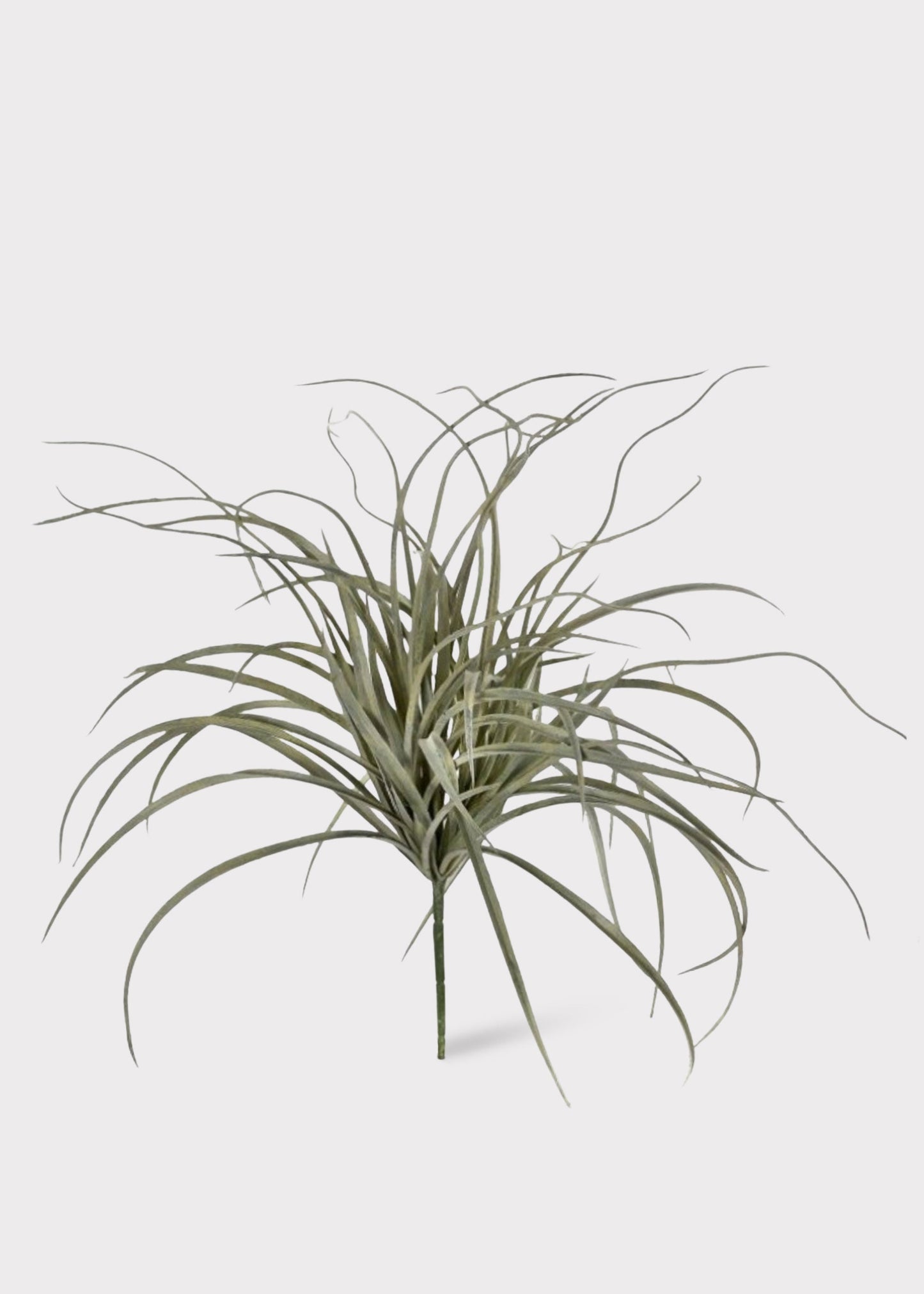 Artificial Curly Grass Bush in Grey Green - 20"