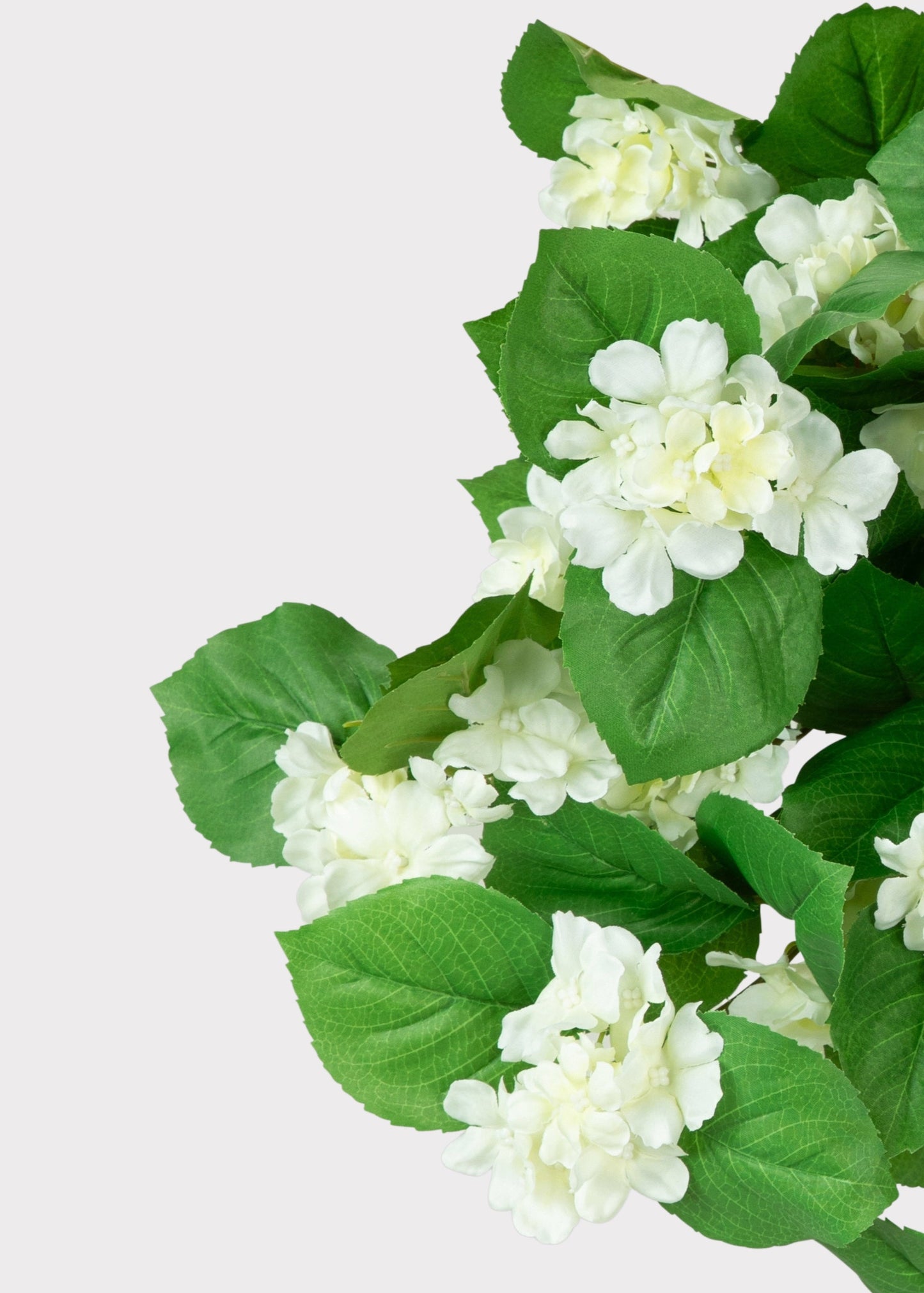 Outdoor Artificial Plant UV Treated Hanging Hydrangea Bush - 27"