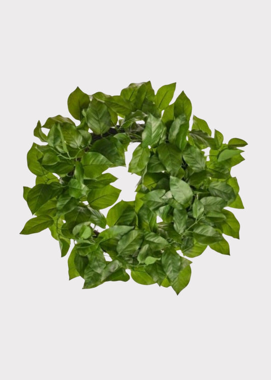 UV Treated Indoor/Outdoor Real Touch Salal Leaf Wreath - 24"