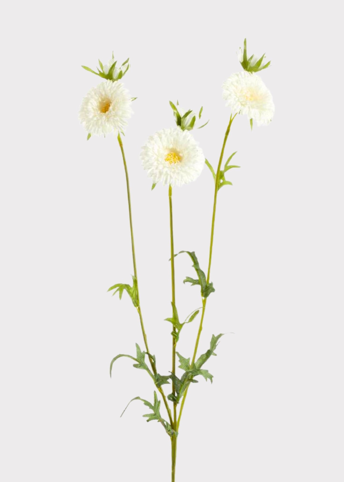 Fake Gerbera Daisy Flower Spray in White - 26"