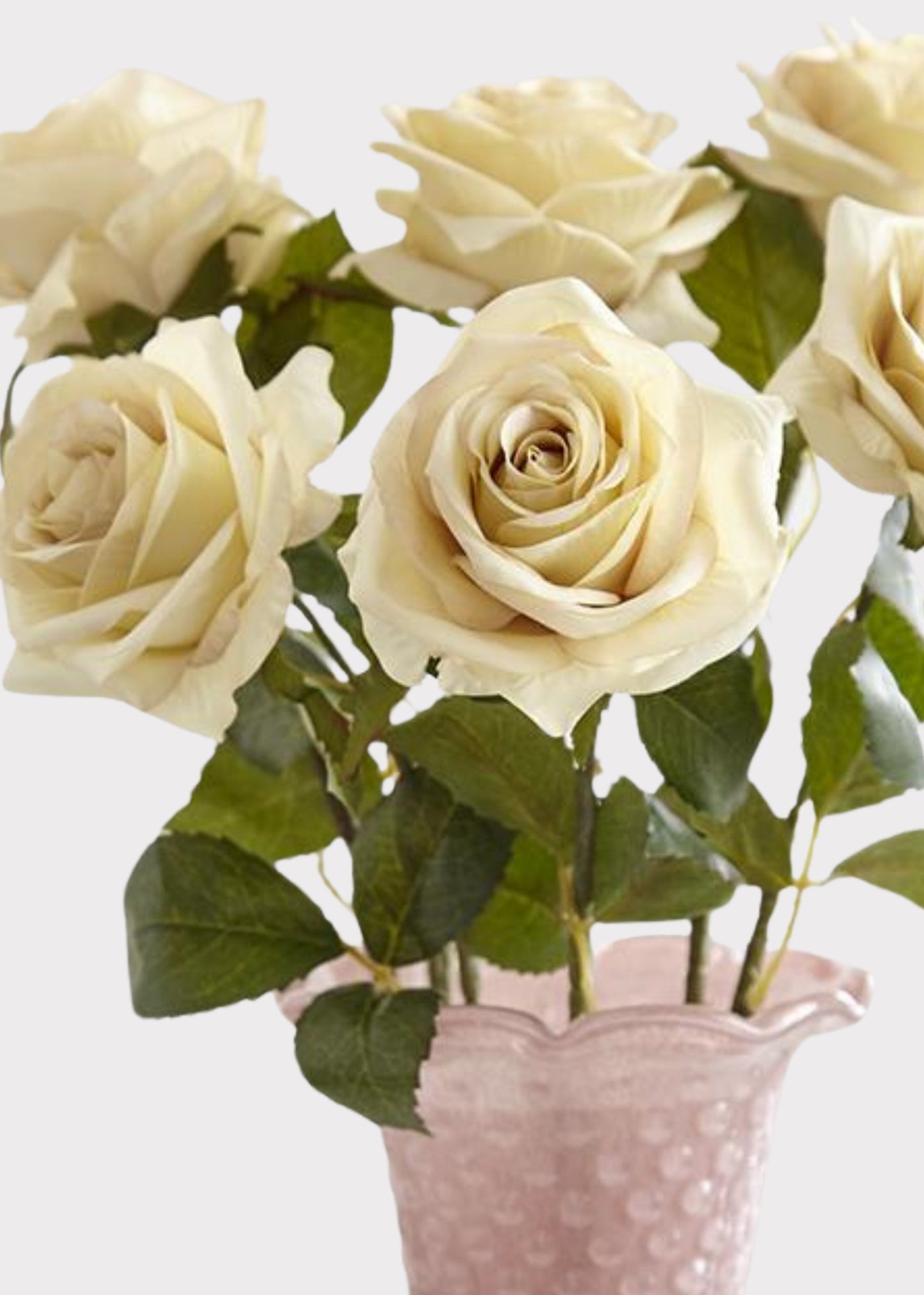 Cream Fake Rose - 21.5"