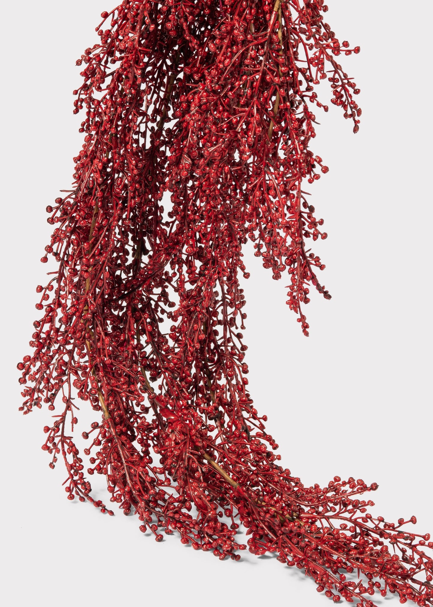 Burgundy Fake Sedum Hanging Succulent Bush - 30"