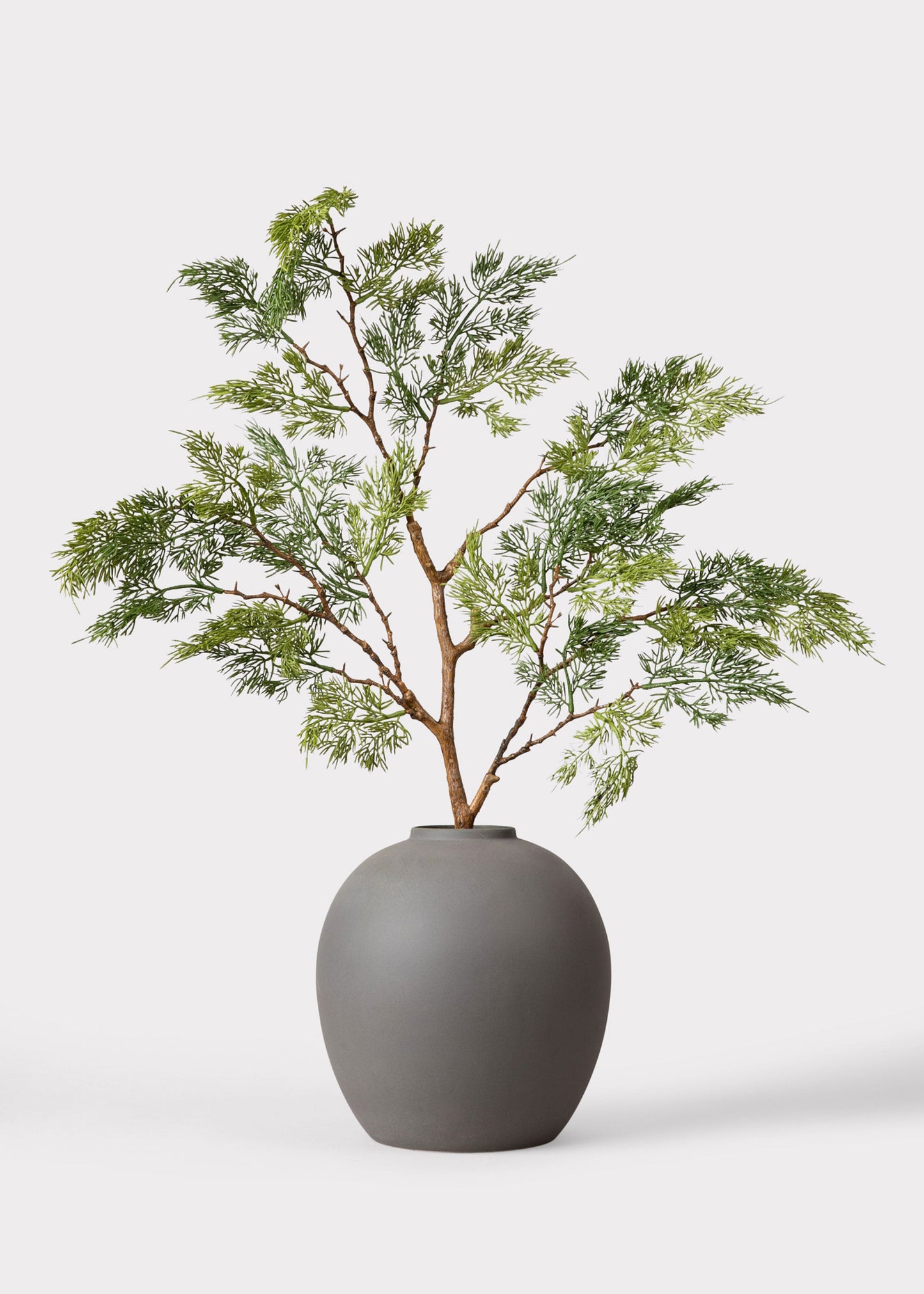 Afloral™ Edie Stoneware Vase in Matte Slate- 10.75"