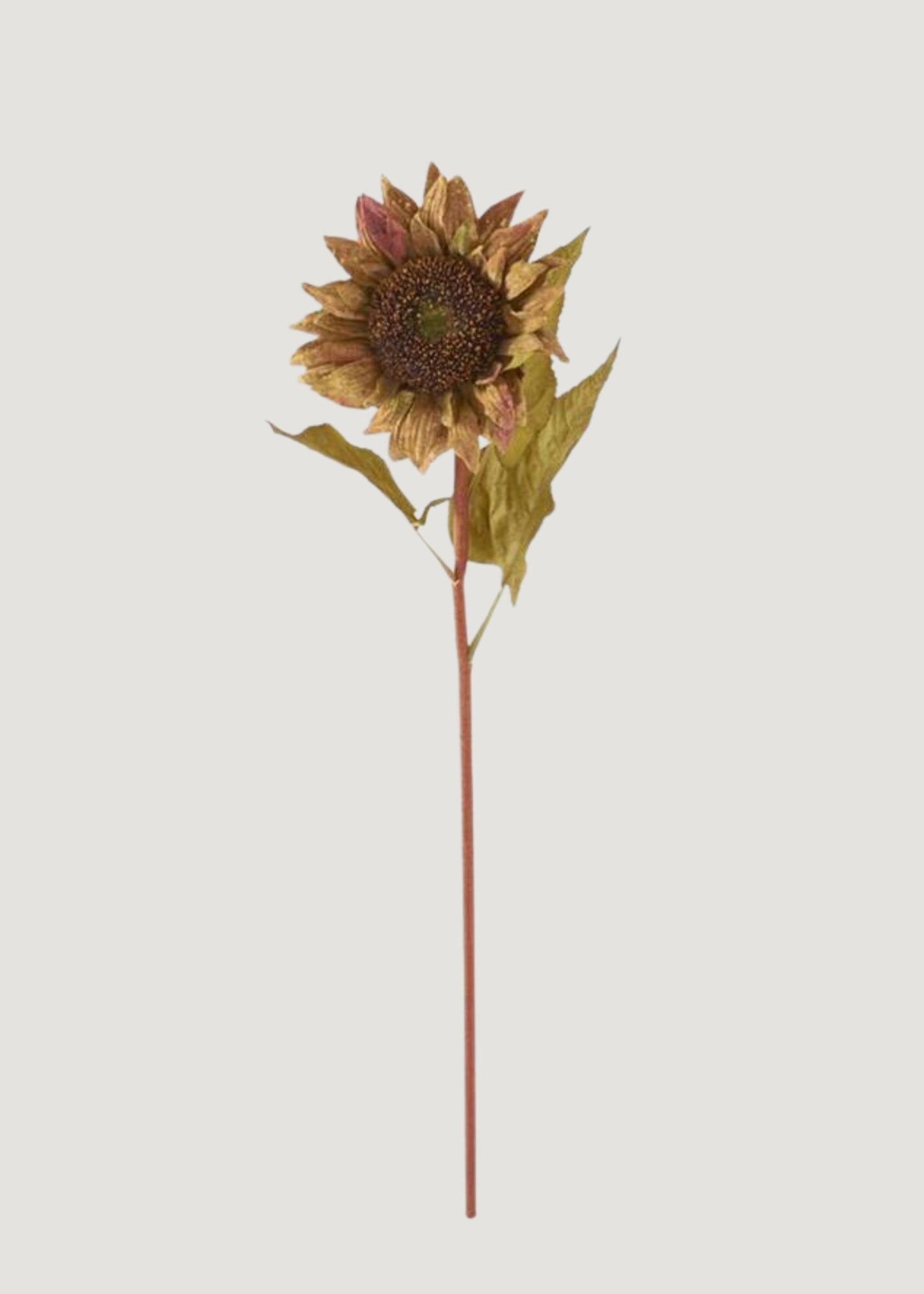 Autumn Mustard and Burgundy Artificial Sunflower - 28.5"
