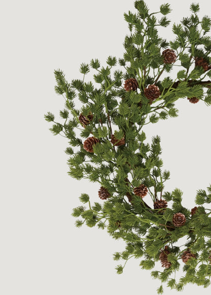 Artificial Fir Foliage and Pine Cone Holiday Wreath - 22"