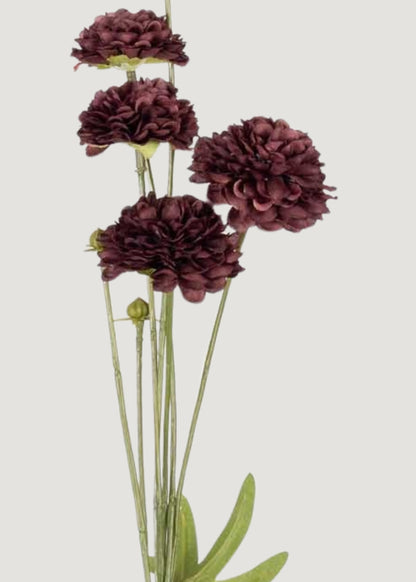 Abigail Ahern Artificial Clove Wildflower Stem in Deep Purple - 29.5"