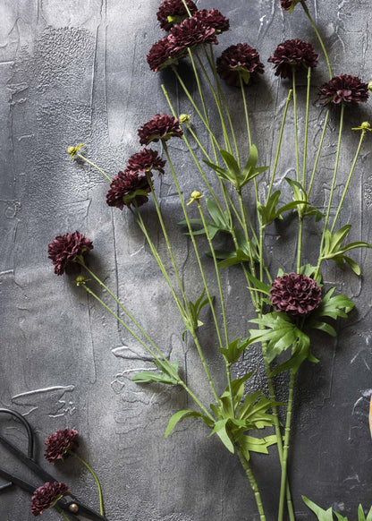 Abigail Ahern Artificial Clove Wildflower Stem in Deep Purple - 29.5"