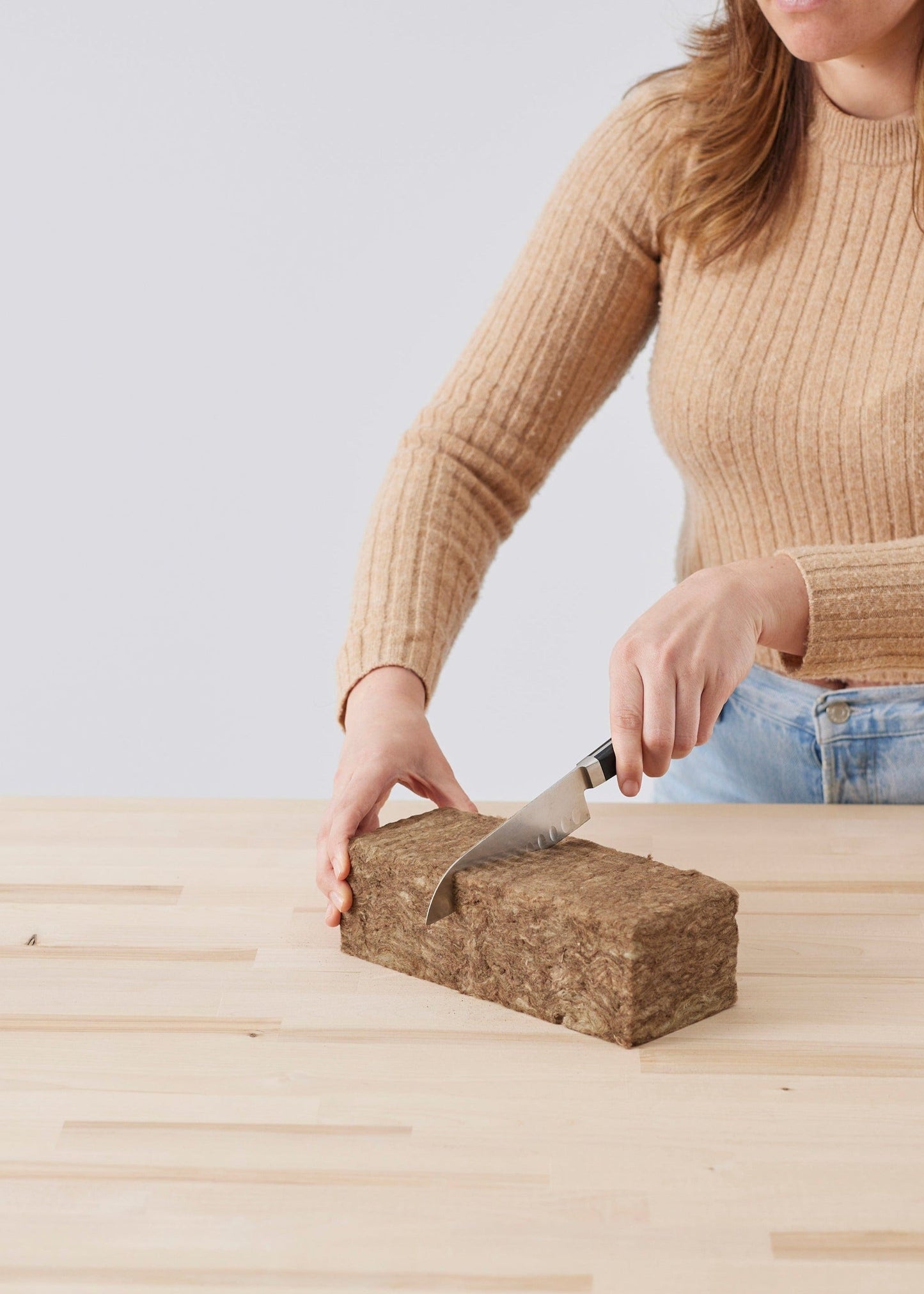 Reusable All Natural Agra-Wool Natural Floral Foam Brick - 8.5"
