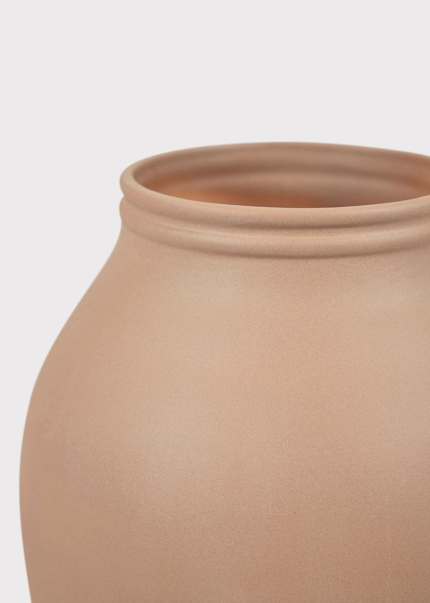 Terracotta Medium Ceramic Vase - 14"
