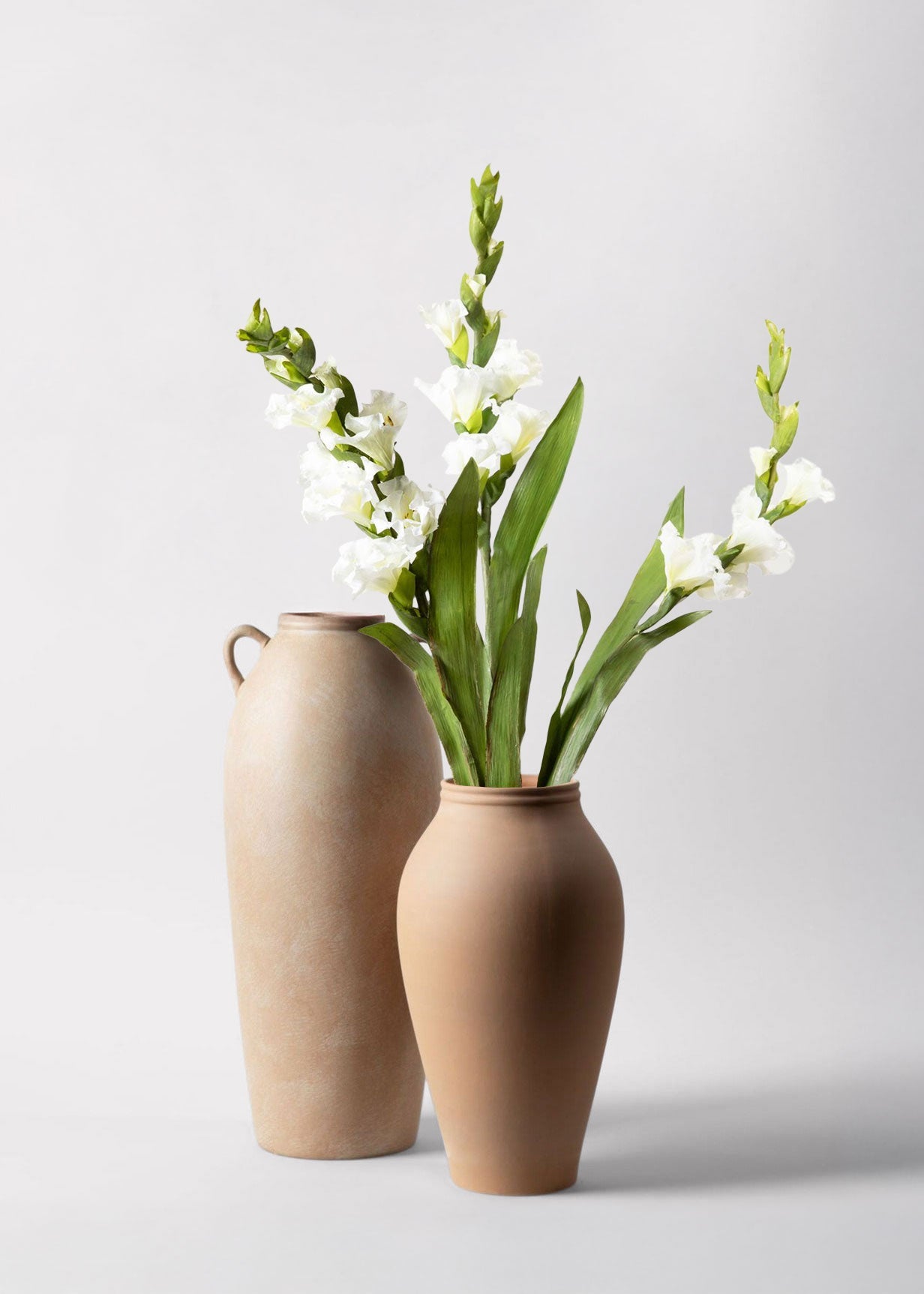 Terracotta Medium Ceramic Vase - 14"