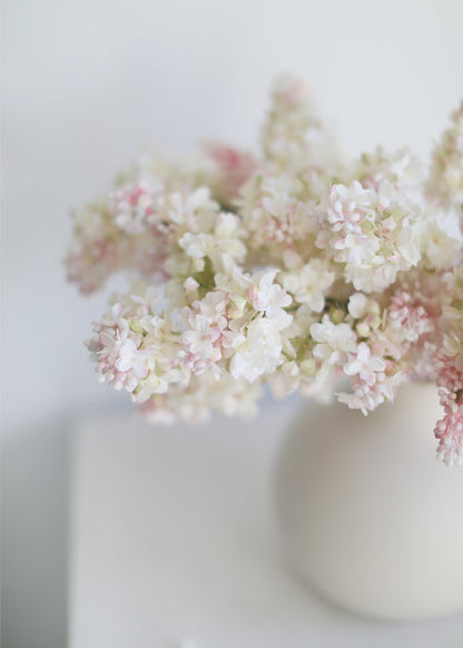 Pink Cream Artificial Lilac Flower - 25"