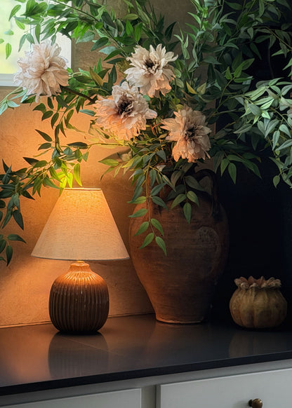 Abigail Ahern Artificial Dahlia Flower in Beige Blush - 26"