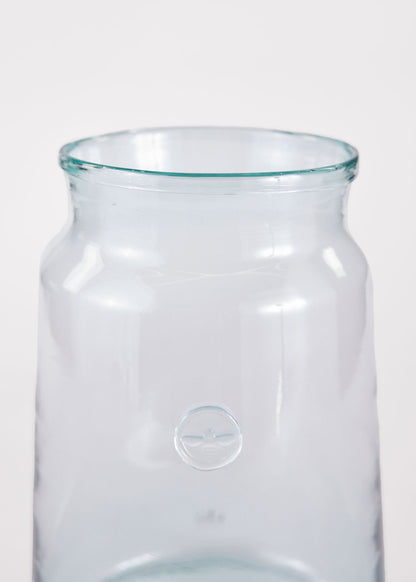 etúHOME Large French Mason Jar Vase - 14.25" Tall