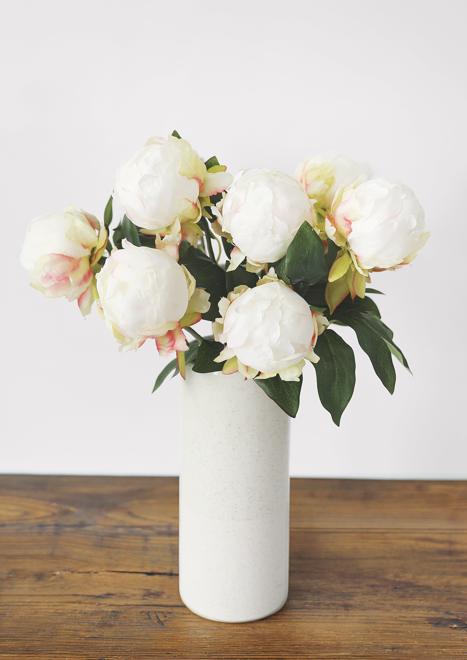 Artificial Flower Peony Bud in Cream - 18"