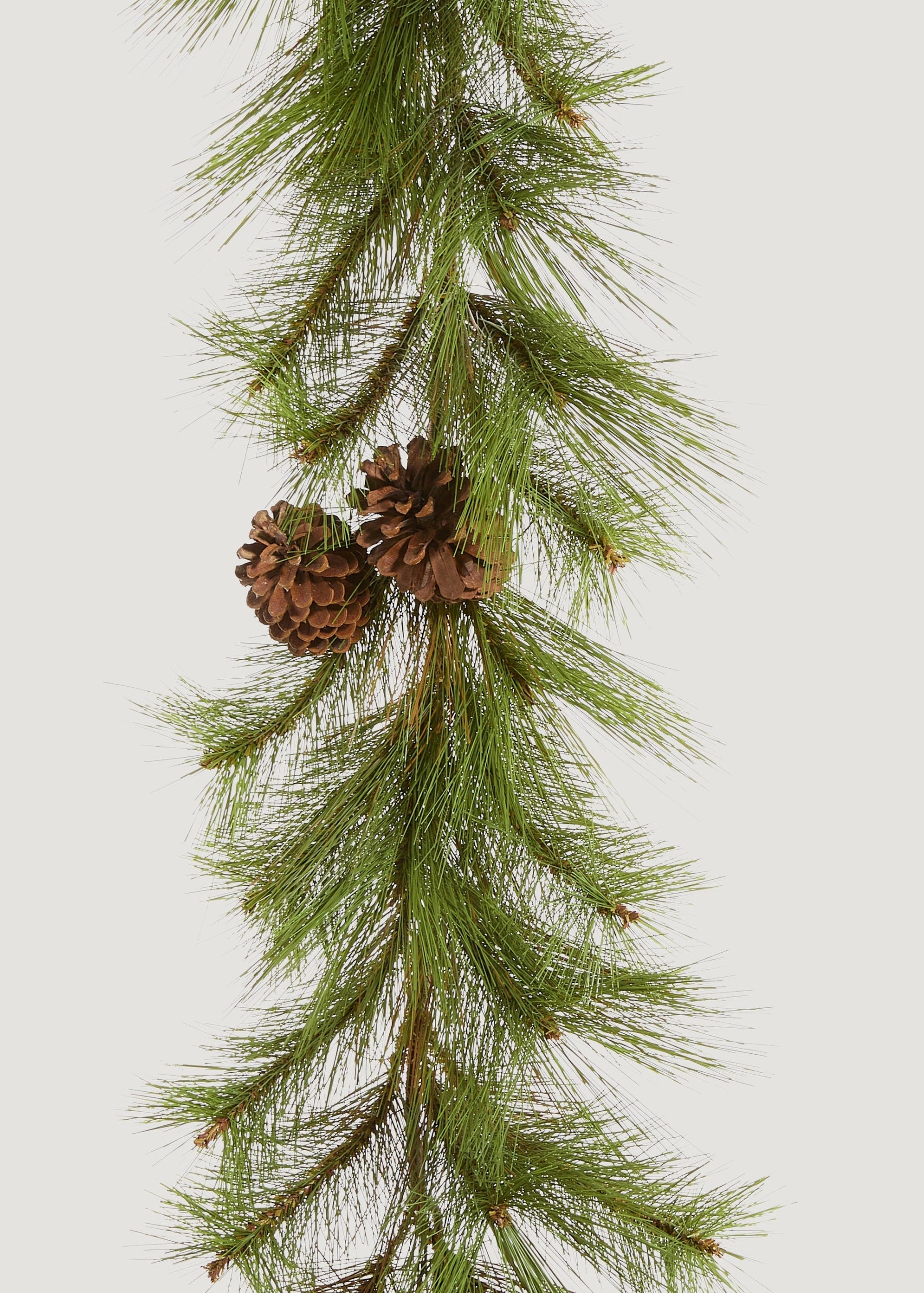 Fake Long Needle Pine and Cone Winter Garland - 72"