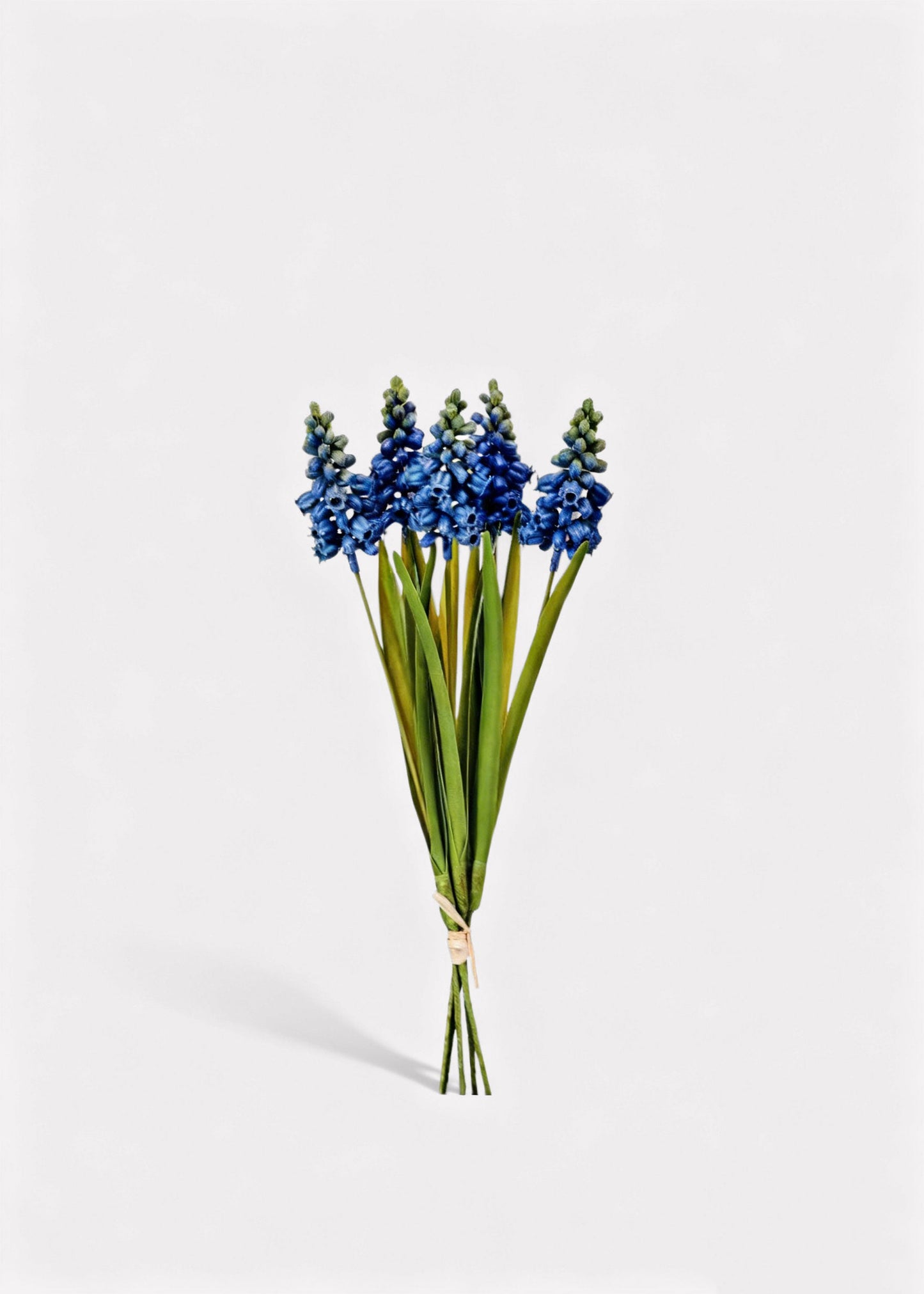 Blue Fake Grape Hyacinth Spring Flower Bundle - 12.5"