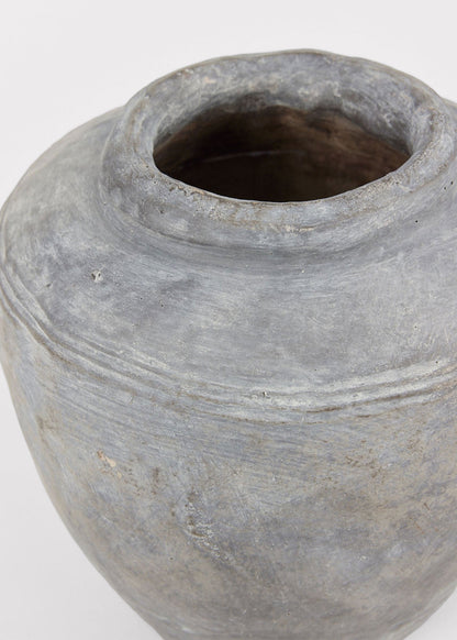 Distressed Rustic Concrete Vase - 12"