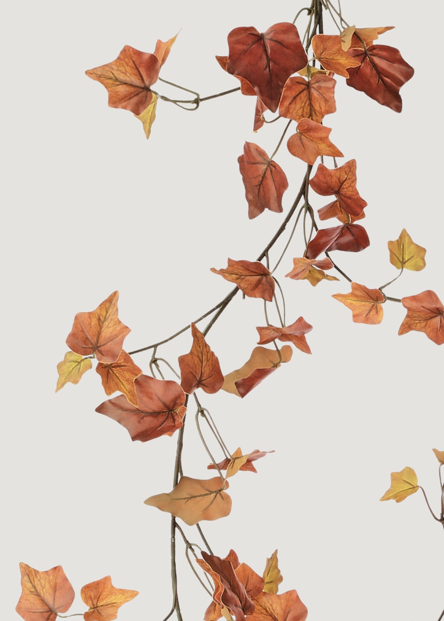 Fake Cottage Ivy Leaf Garland in Fall Hues - 66"
