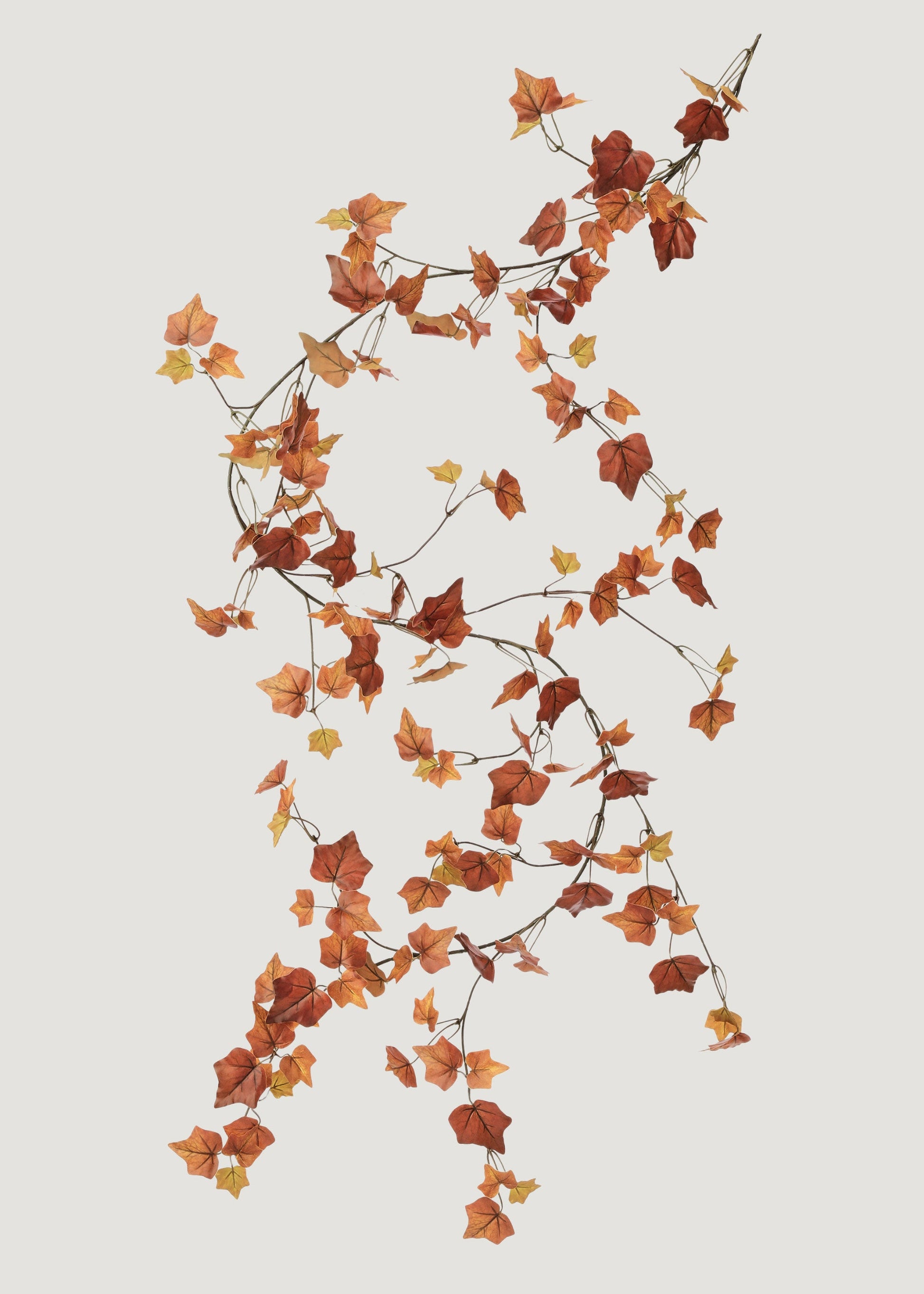 Fake Cottage Ivy Leaf Garland in Fall Hues - 66"