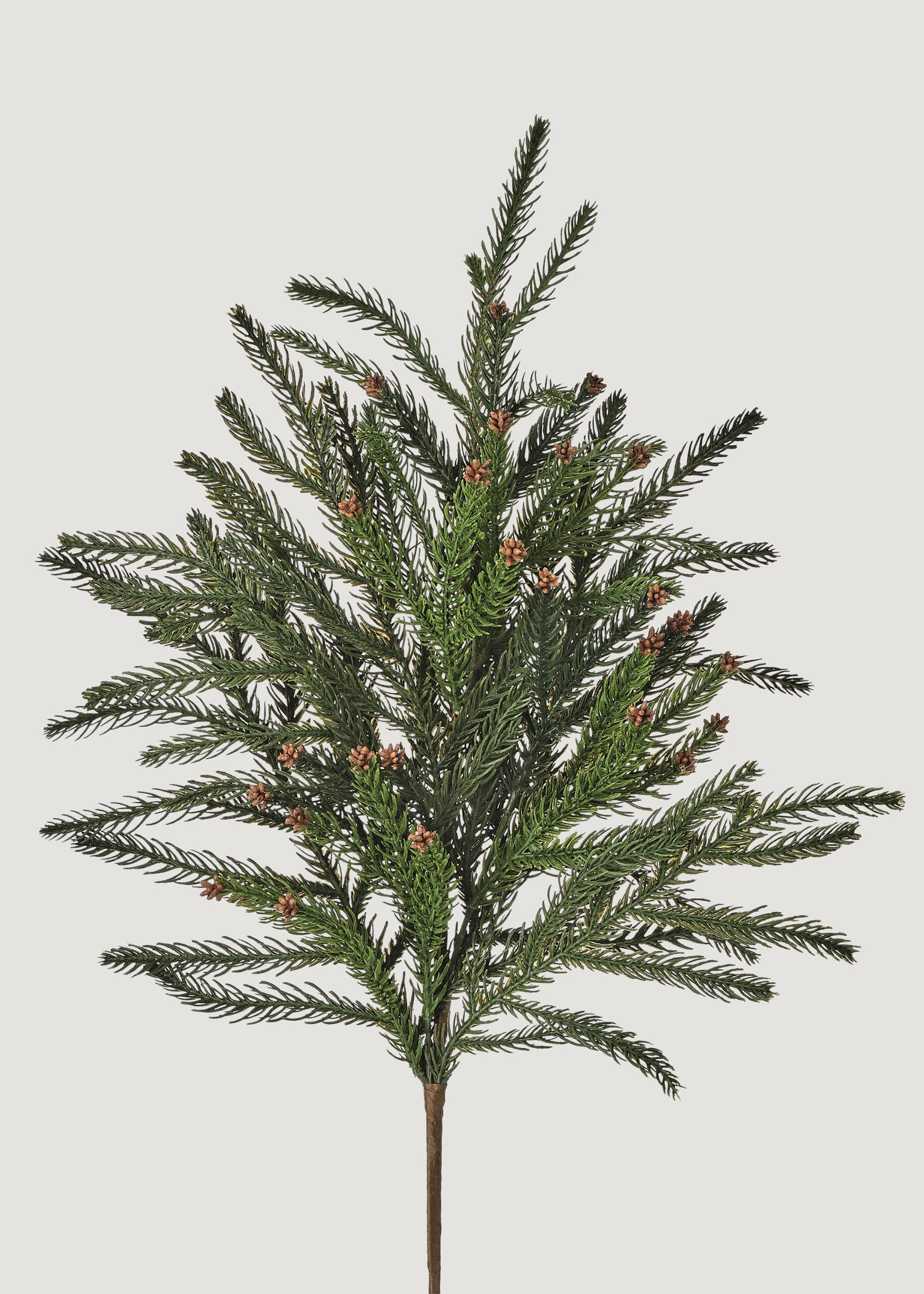 Natural Touch Hemlock Winter Branch with Mini Pine Cones - 28"