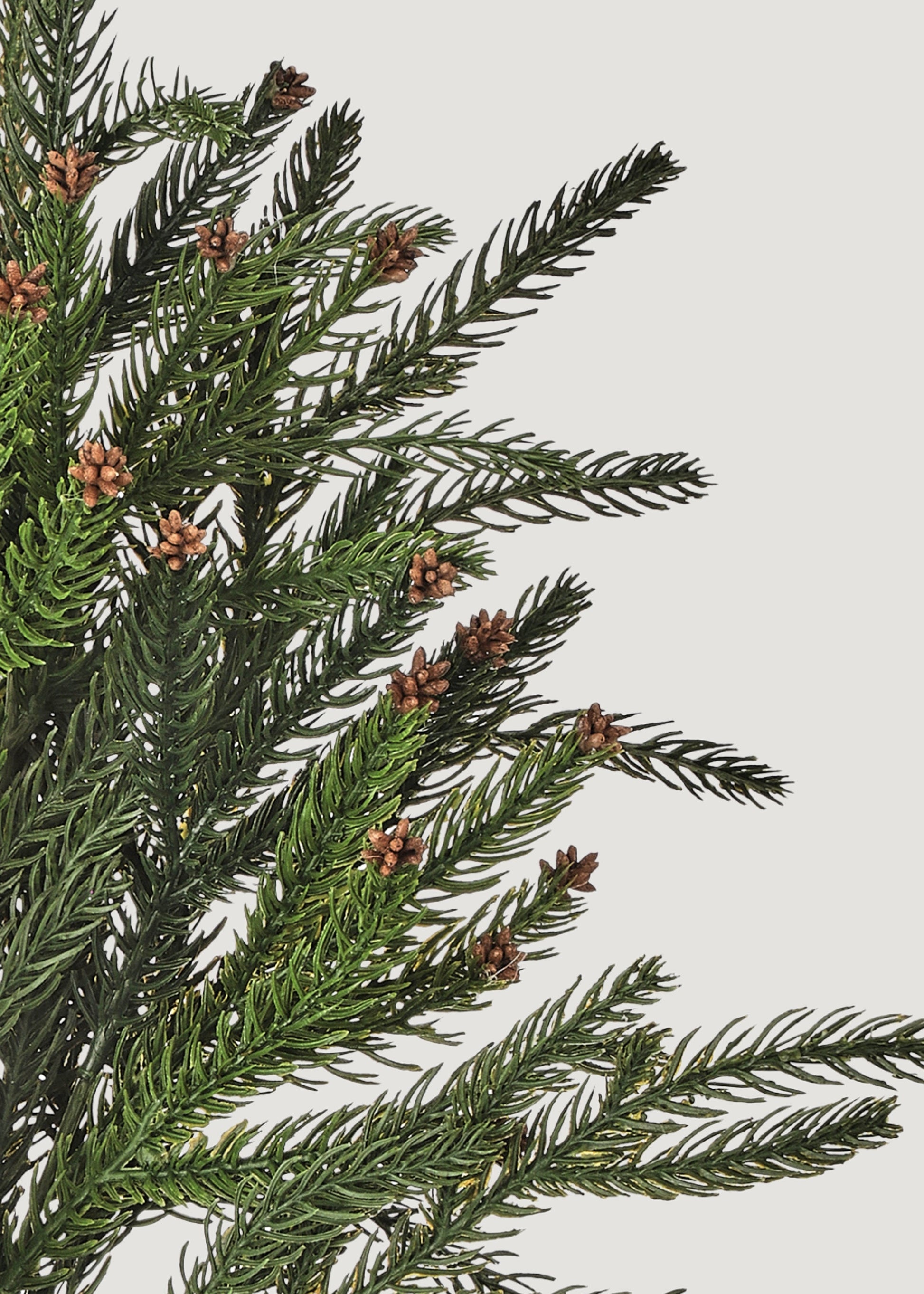 Natural Touch Hemlock Winter Branch with Mini Pine Cones - 28"