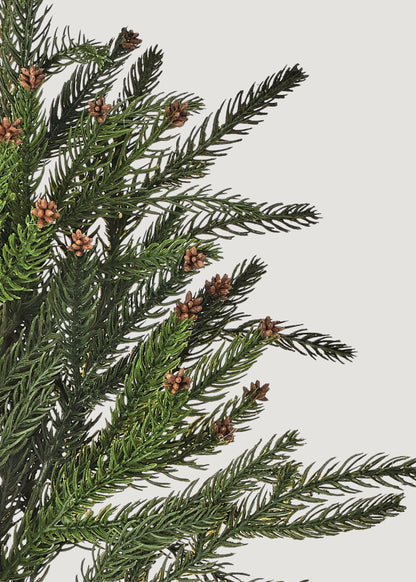 Natural Touch Hemlock Winter Branch with Mini Pine Cones - 28"