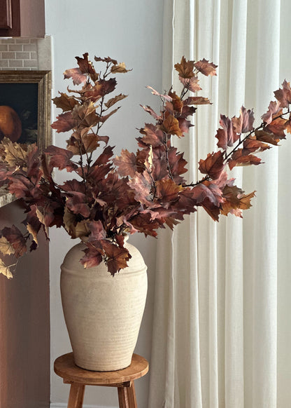 Nutmeg Brown Artificial Tall Maple Leaf Fall Branch - 47"
