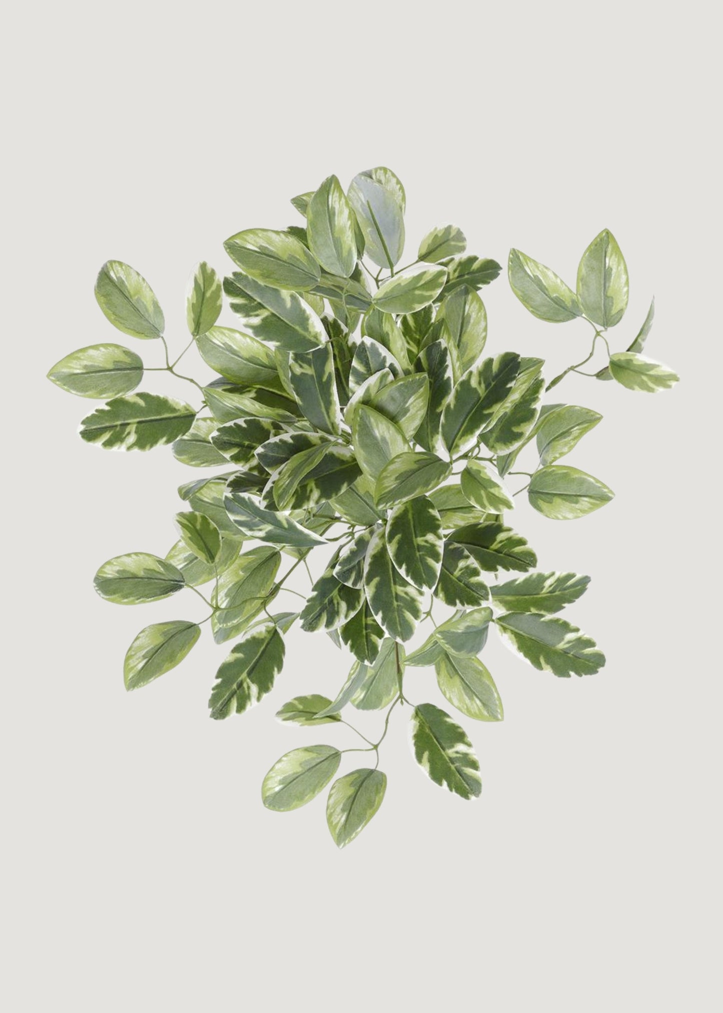 UV Treated Indoor/Outdoor Fake Euphorbia Hanging Leaf Bush - 15"