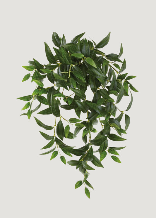 Artificial Hanging Ruscus Leaf Bush - 22"