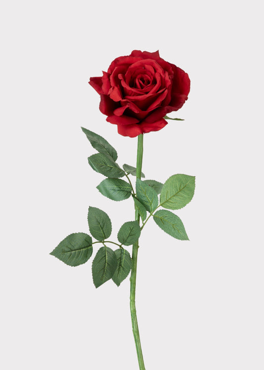 Red Diana Rose Faux Flower - 26"
