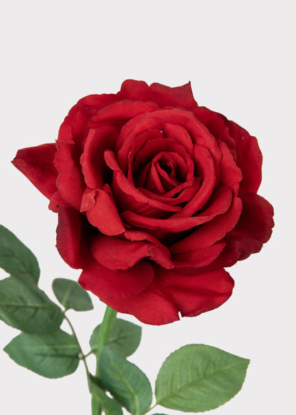 Red Diana Rose Faux Flower - 26"