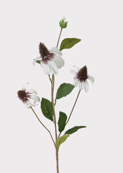 White Artificial Black-Eyed-Susan Wildflowers - 33"