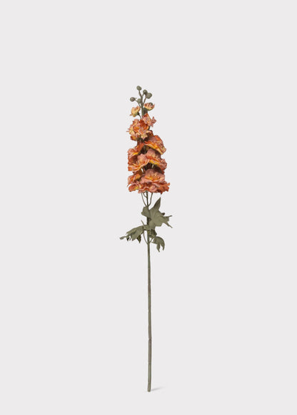 Dried Look Artificial Larkspur Flower in Orange and Pink - 31.5"