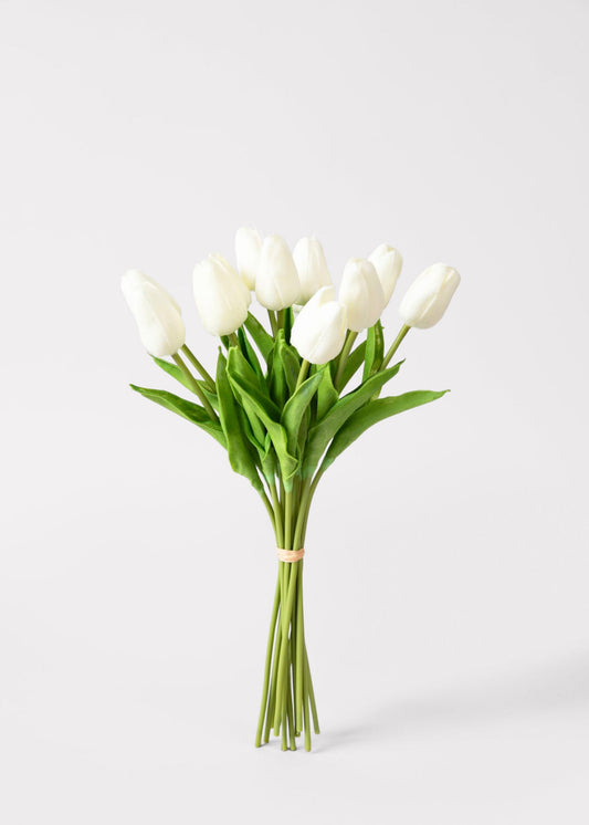 Artificial Flowers Real Touch Tulip Flower Bundle of 12