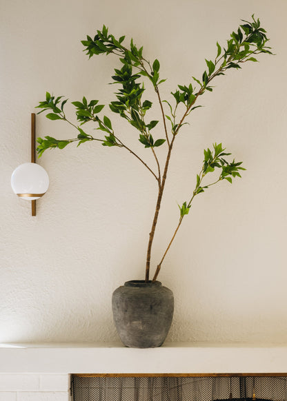 Distressed Rustic Concrete Vase - 12"