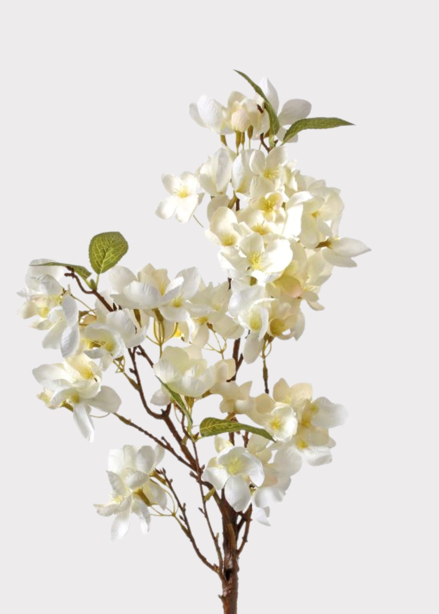 Dried Look Apple Blossom Fake Blooming Branch in White - 25"