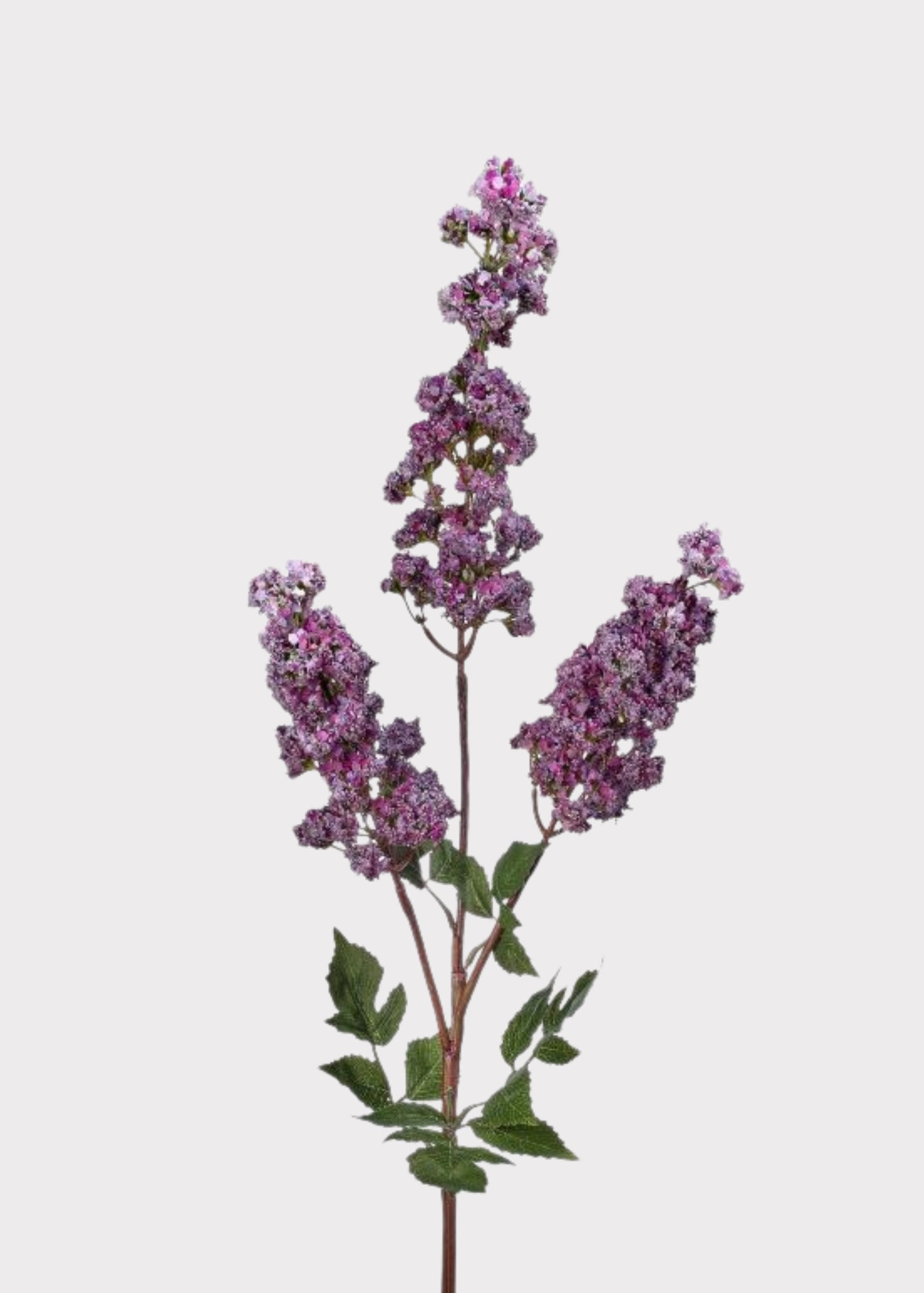 Purple Artificial Wild Lilac Flower Branch - 39"