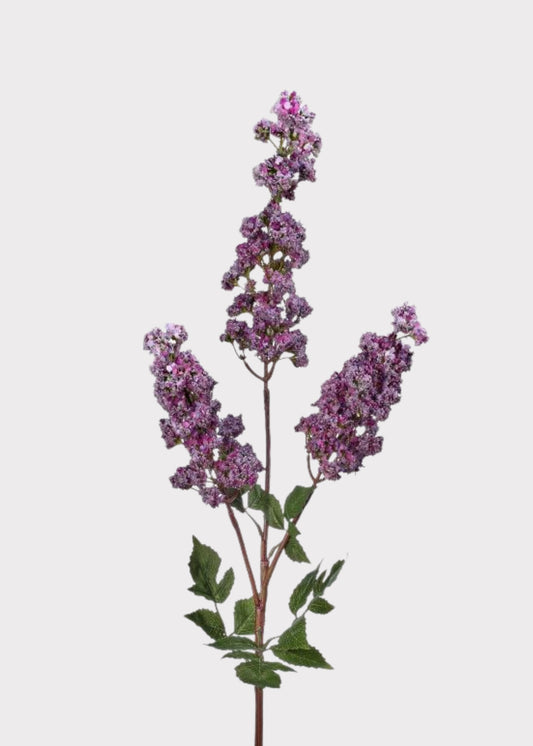 Purple Artificial Wild Lilac Flower Branch - 39"