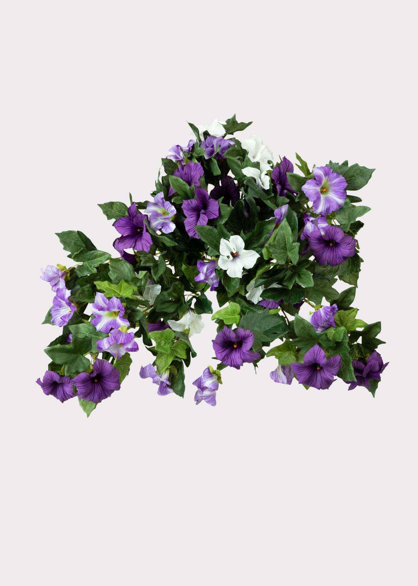 Fake Petunia UV Treated Indoor/Outdoor Hanging Flower Bush - 26"