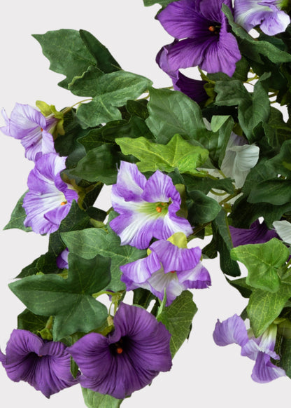 Fake Petunia UV Treated Indoor/Outdoor Hanging Flower Bush - 26"
