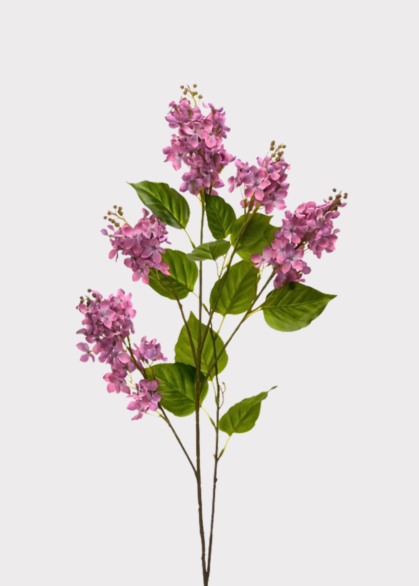 Purple Fuchsia Artificial Spring Lilac Flower Branch - 40"